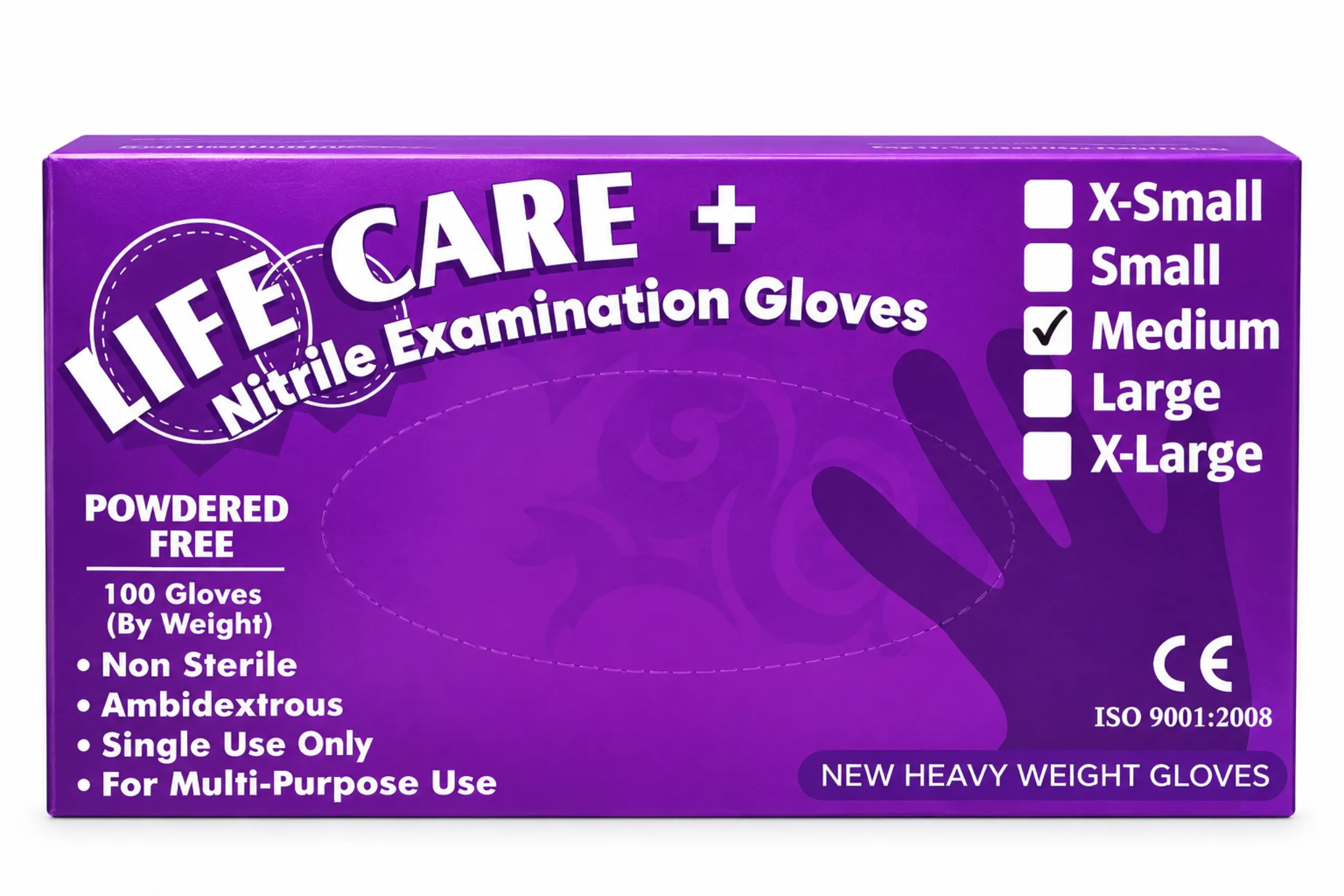Life Care+ Nitrile Examination Gloves
